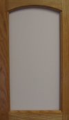 Glass Frame Crown Cabinet Door