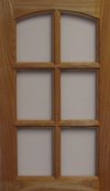 Glass Frame with Lites Crown Cabinet Door