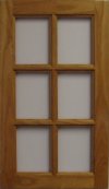Glass Frame with Lites Cabinet Door
